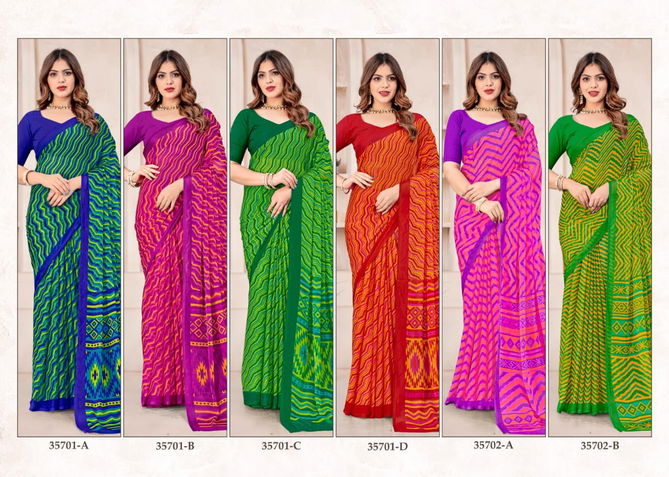 Star Chiffon 167 Ruchi Printed Daily Wear Sarees Wholesale Price In Surat
